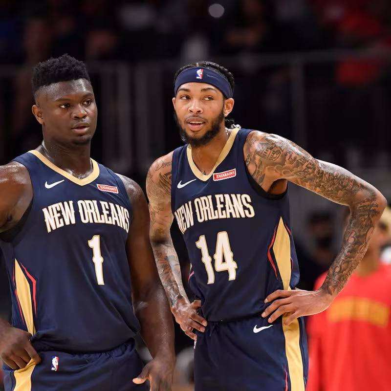 Zion Williamson y Brandon Ingram