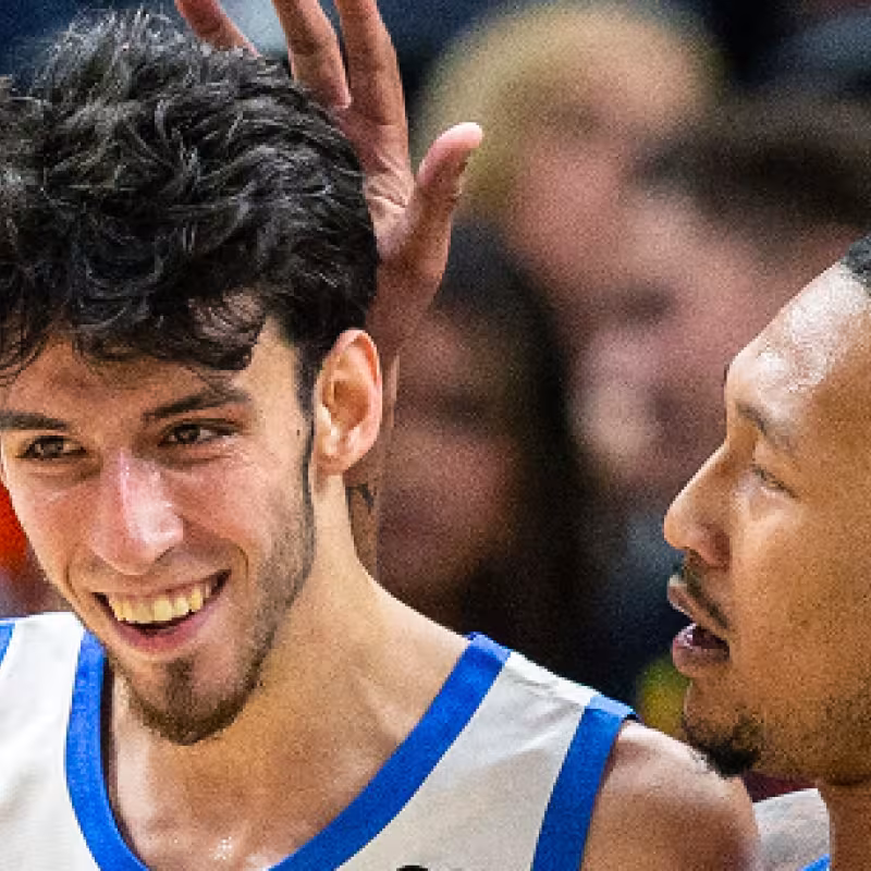 Chet Holmgren, con la camiseta de OKC. 