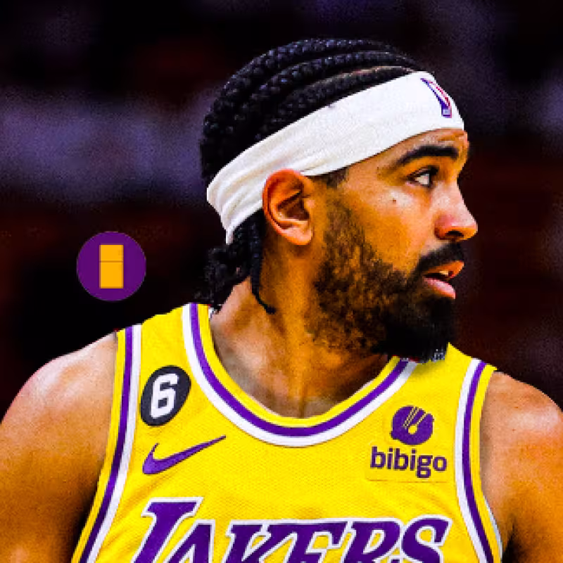 Gabe Vincent, jugador de Los Angeles Lakers. 