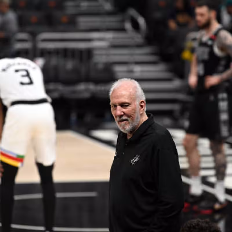 Gregg Popovich, renovación Spurs. Foto: gettyimages