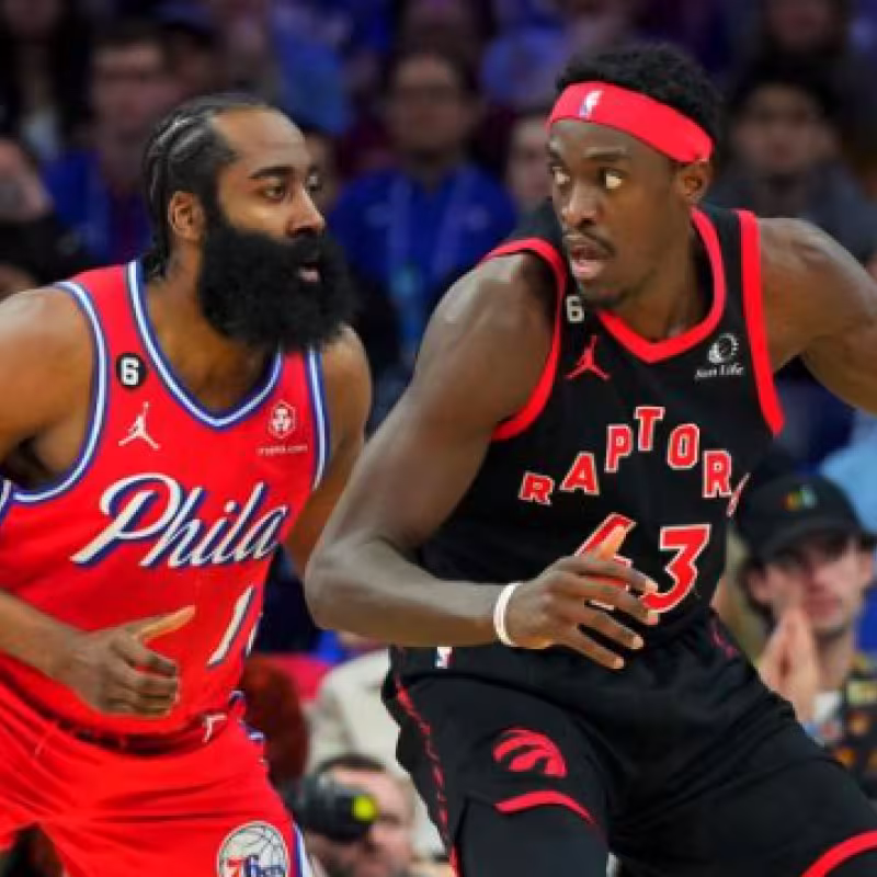 Harden y Siakam, estrellas NBA. 