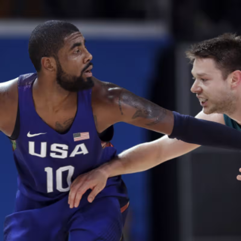 Kyrie Irving, en un Team USA vs. Australia. 