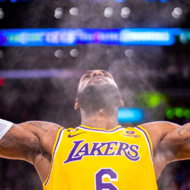 LeBron James, jugador de Los Angeles Lakers. 