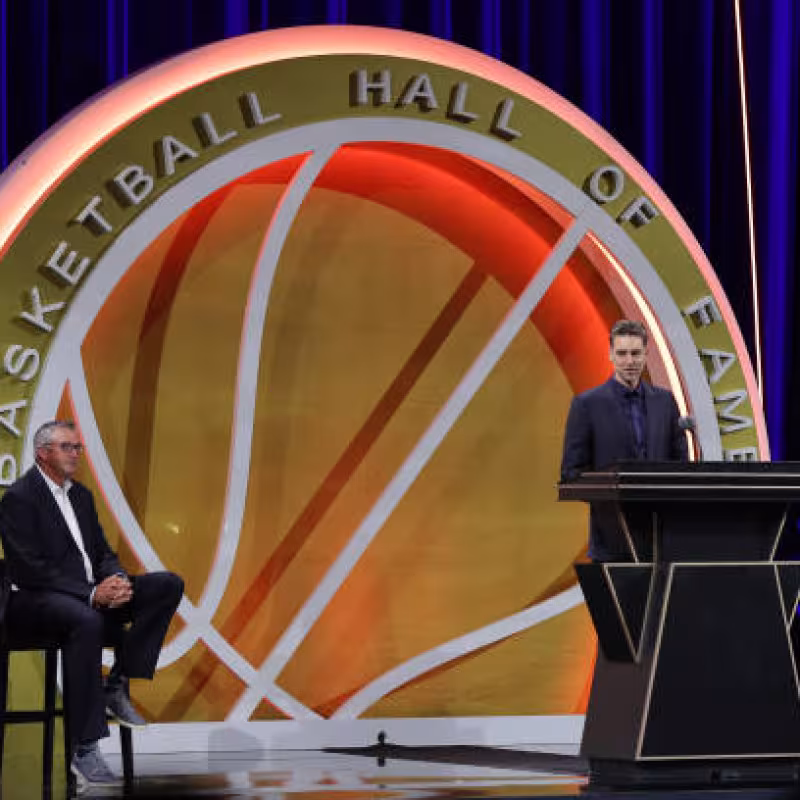 Pau Gasol, entrada Salón de la Fama. Foto: gettyimages