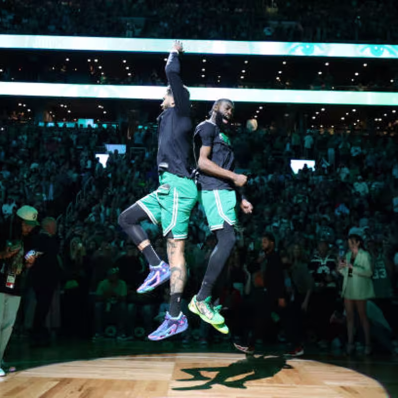 Tatum y Brown. Foto: gettyimages