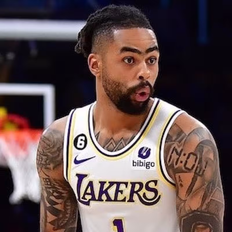D'Angelo Russell, jugador de Los Angeles Lakers.