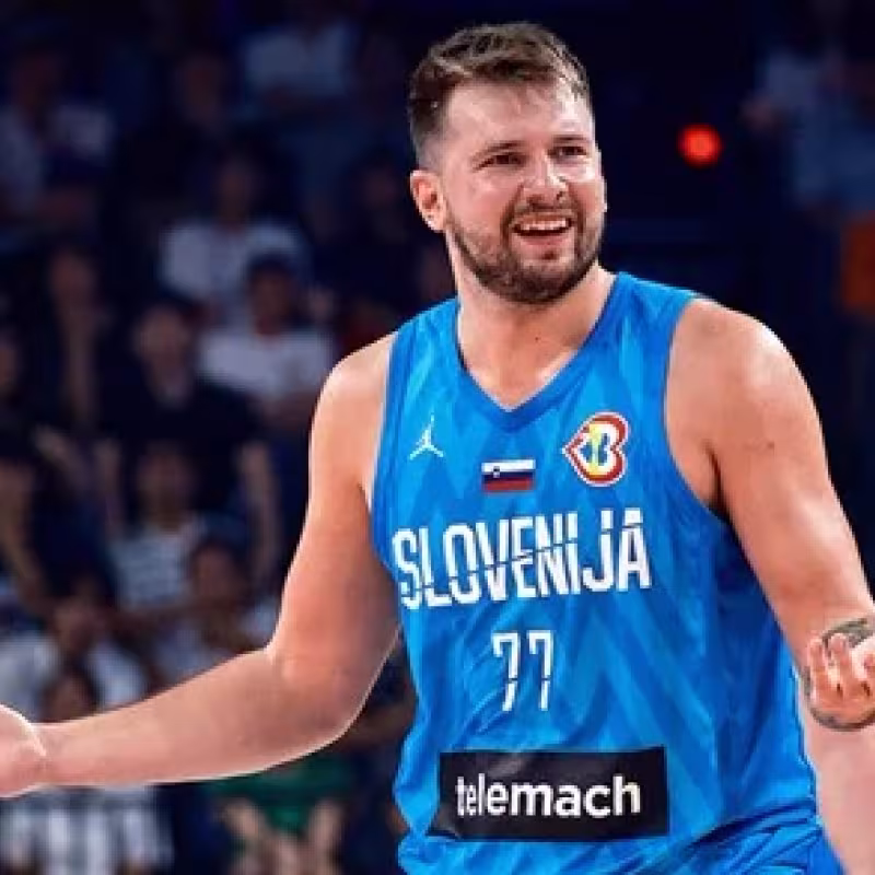 Luka Doncic, estrella de Eslovenia.