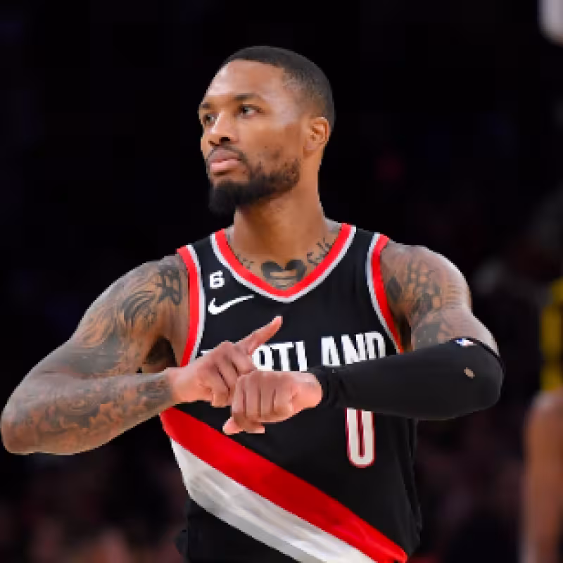 Damian Lillard, estrella de Portland Trail Blazers. 