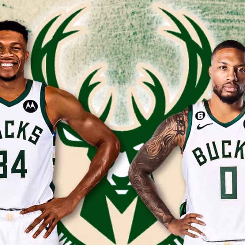 Giannis Antetokounmpo y Damian Lillard