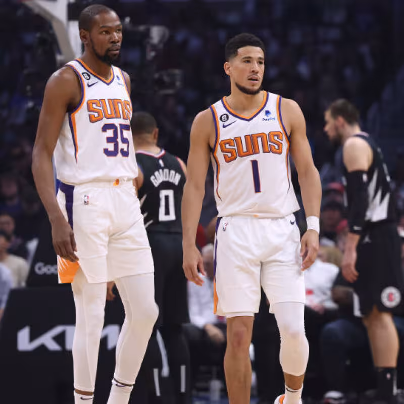 Kevin Durant y Devin Booker