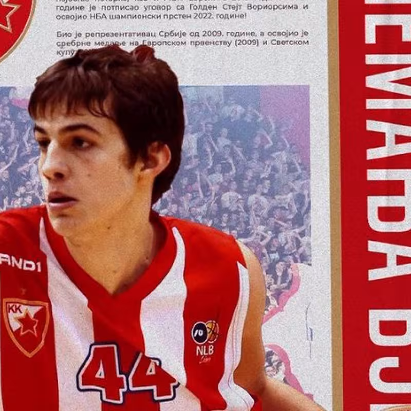 Nemanja Bjelica jugó en el Estrella Roja entre 2008 y 2010