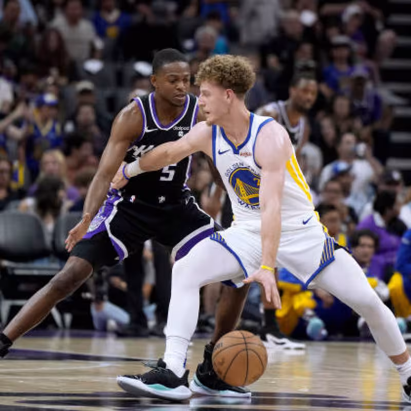 Brandin Podziemski, cómo juega rookie de los Warriors. Foto: gettyimages