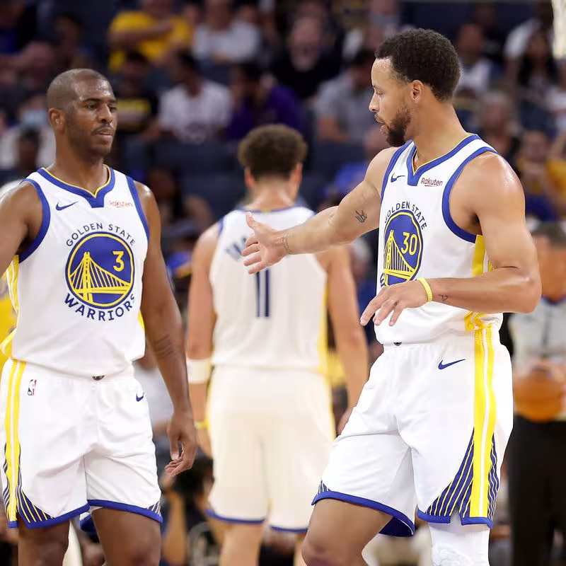 Chris Paul y Stephen Curry