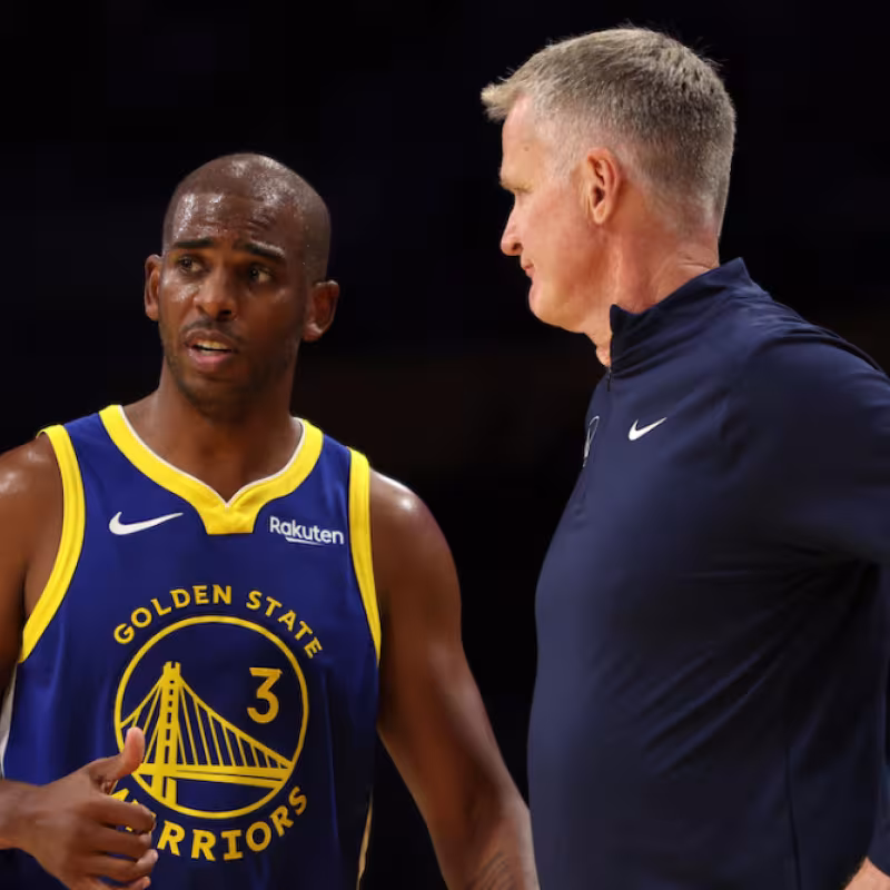 Chris Paul y Steve Kerr