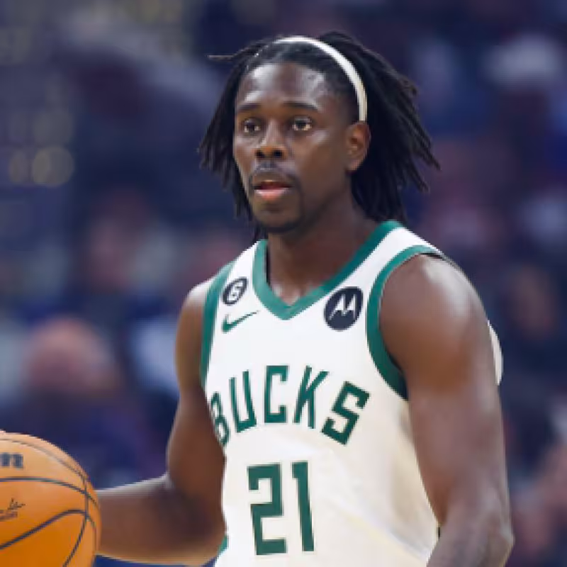 Jrue Holiday, con la camiseta de Milwaukee Bucks. 