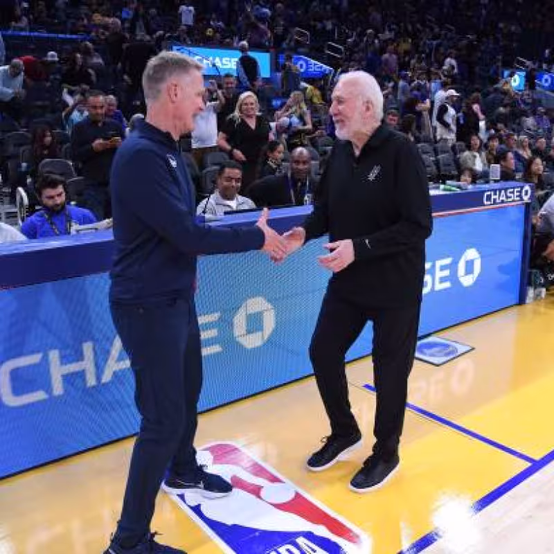 Steve Kerr, respondido por Gregg Popovich. Foto: gettyimages