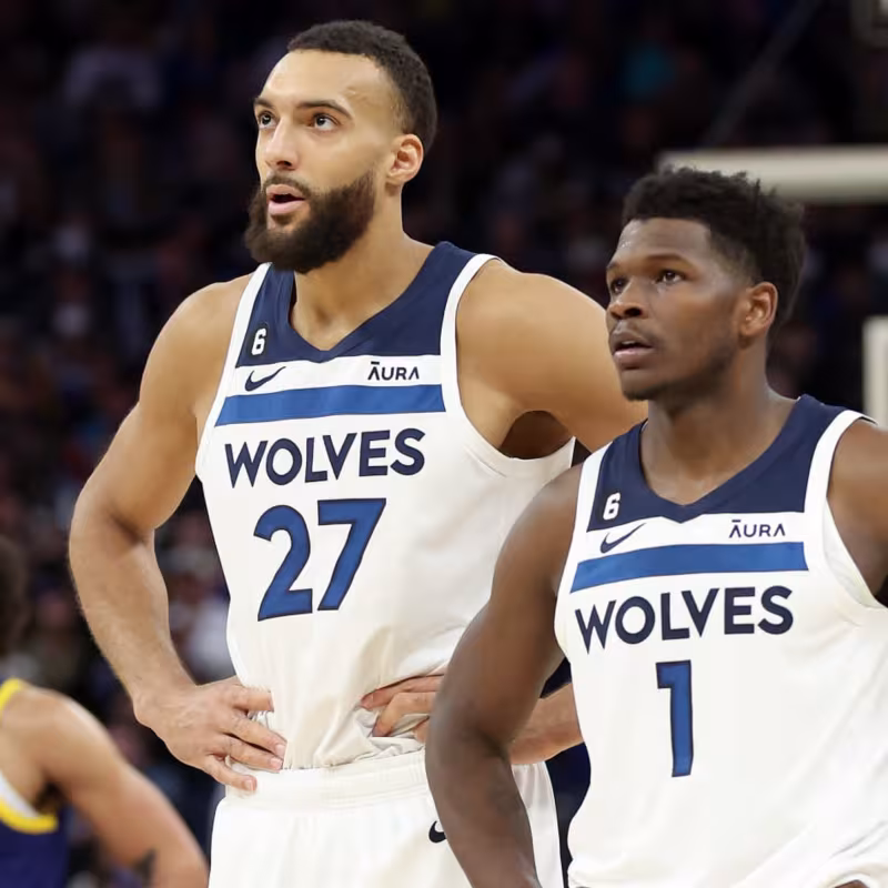 Rudy Gobert y Anthony Edwards