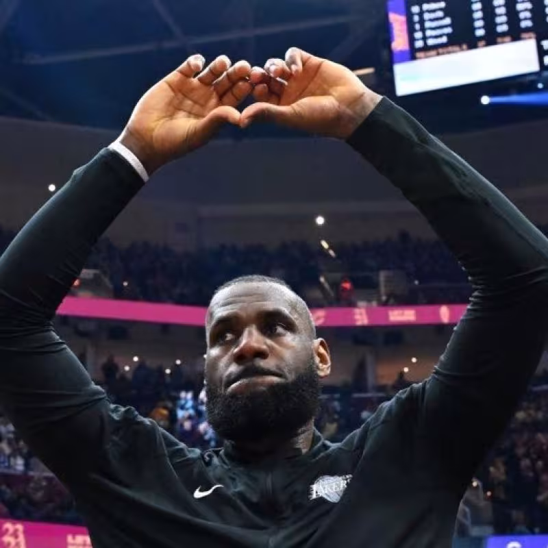 LeBron James, jugador de Los Angeles Lakers.