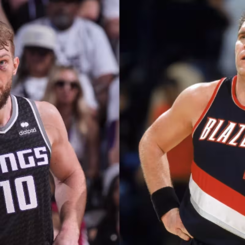 Domantas y Arvydas Sabonis, padre e hijo NBA.
