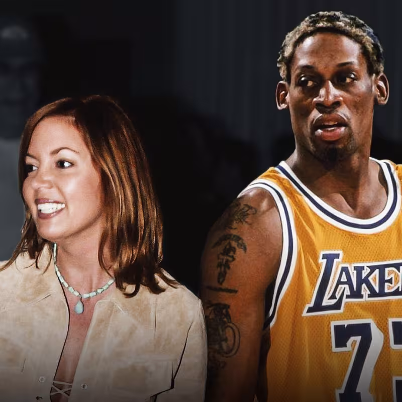 Jeanie Buss y Dennis Rodman