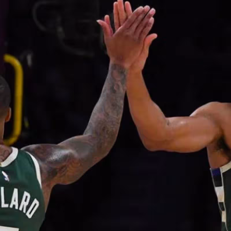 Damian Lillard y Giannis Antetokounmpo, estrellas de Milwaukee Bucks