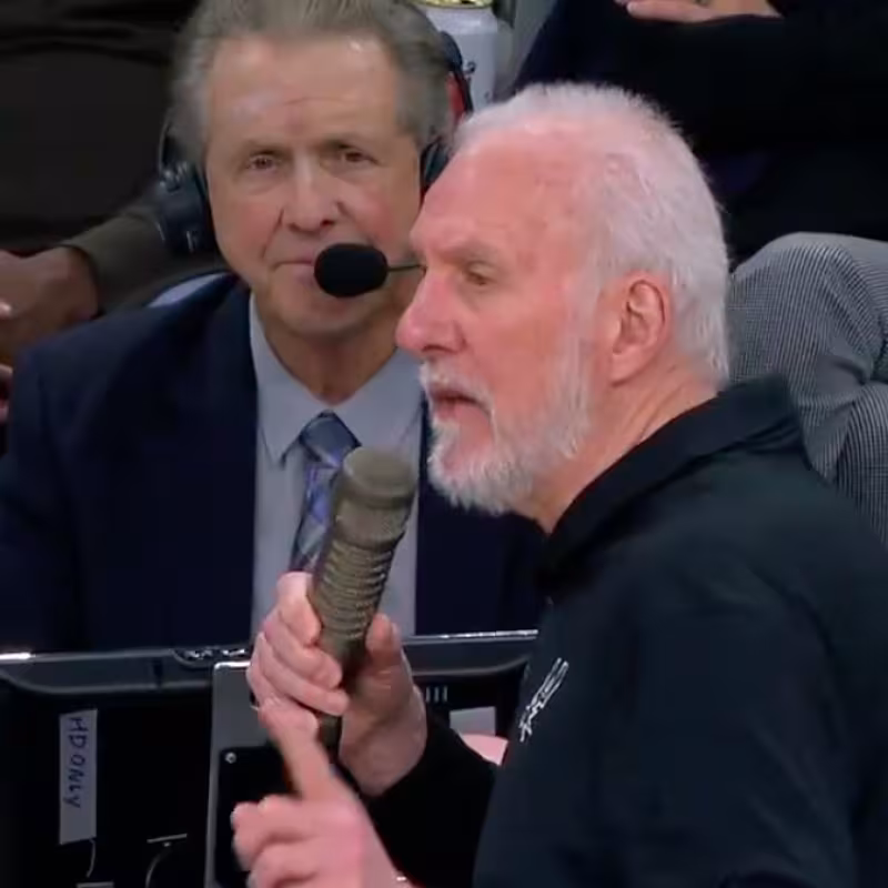 Gregg Popovich, jugador de San Antonio Spurs. 