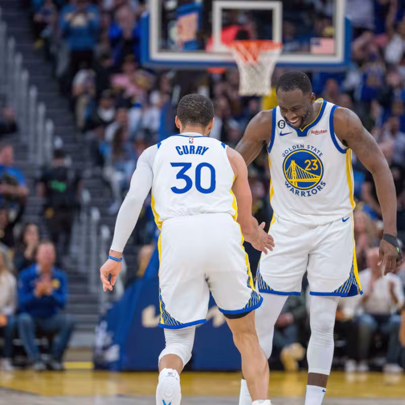 Stephen Curry y Draymond Green