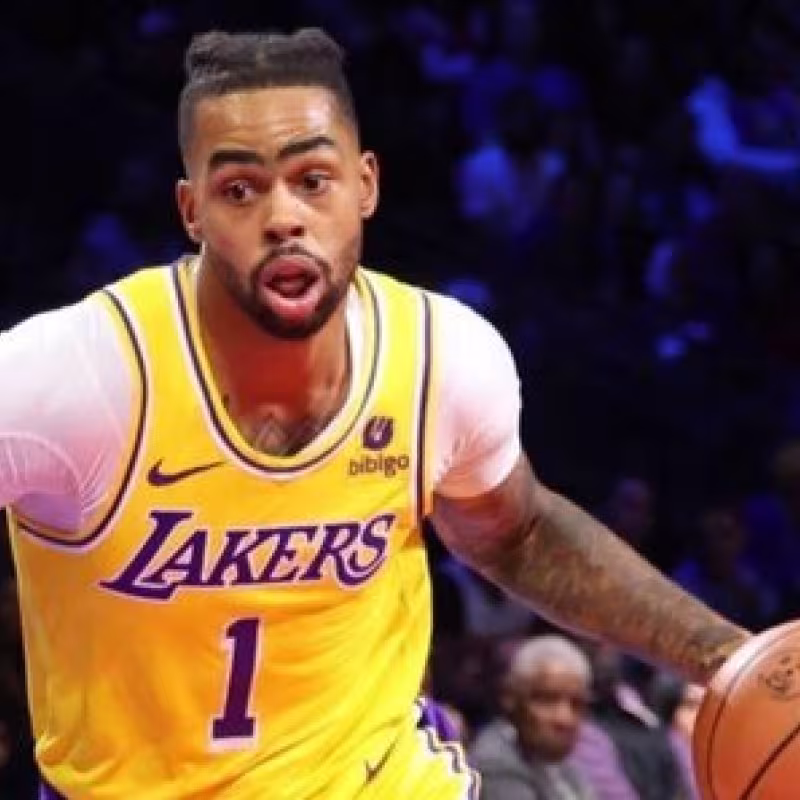 D'Angelo Russell, jugador de Los Angeles Lakers.