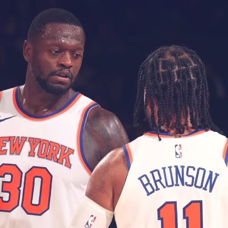 Julius Randle y Jalen Brunson, estrellas de New York Knicks.
