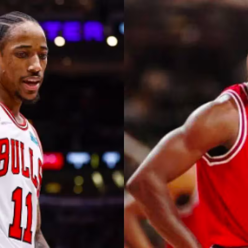 DeMar DeRozan y Michael Jordan. 