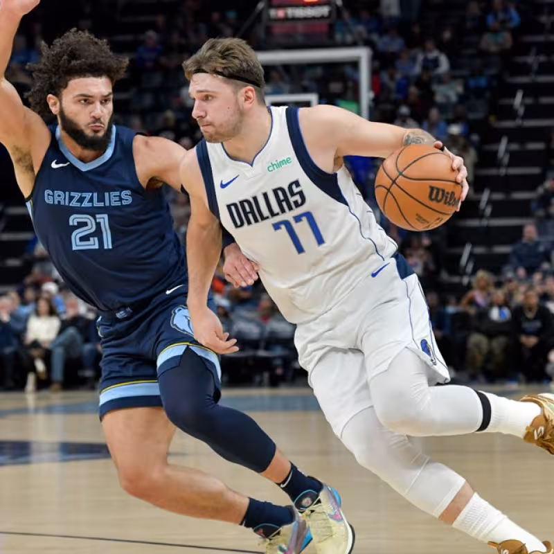 Luka Doncic, en un partido contra Memphis Grizzlies