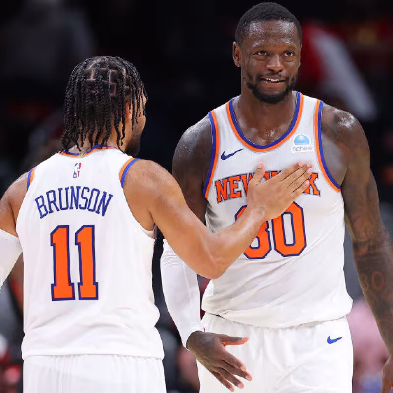 Jalen Brunson y Julius Randle