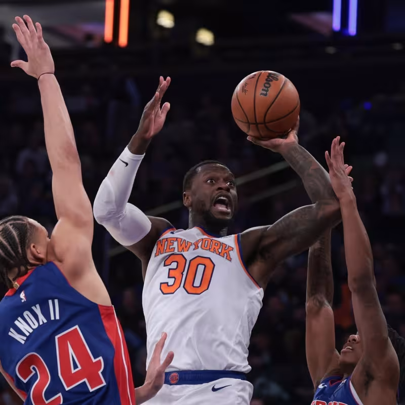 Julius Randle, en un partido contra Detroit Pistons