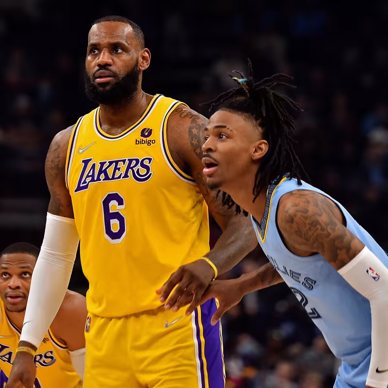 LeBron James y Ja Morant