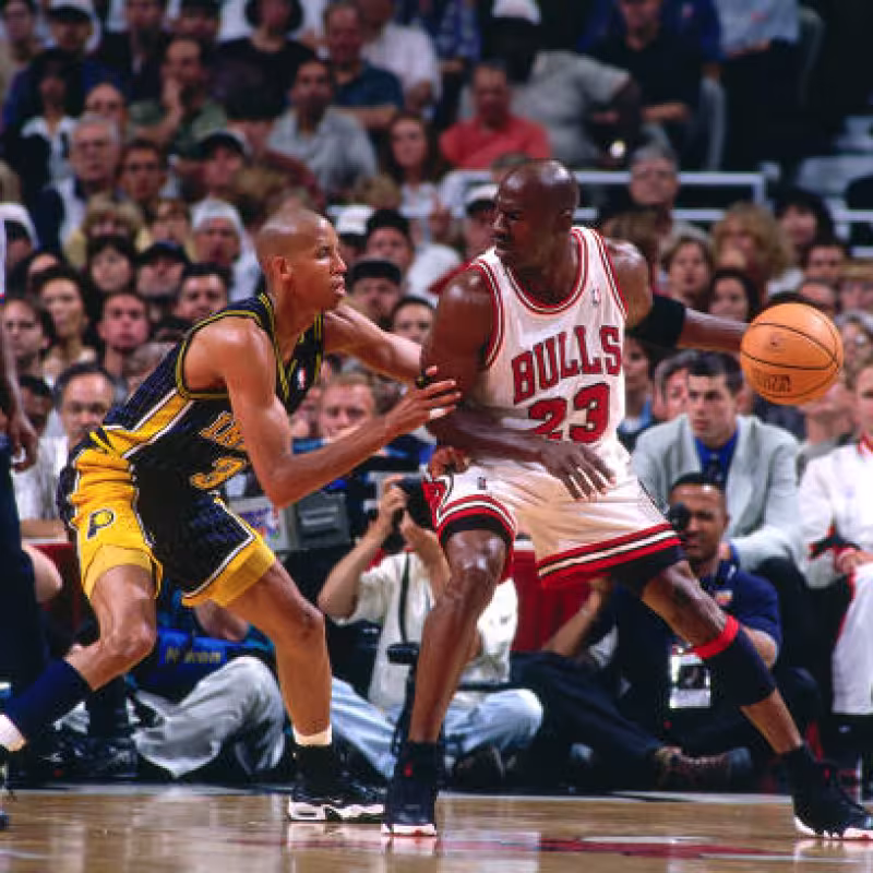 Reggie Miller habla de Jordan. Foto: gettyimages