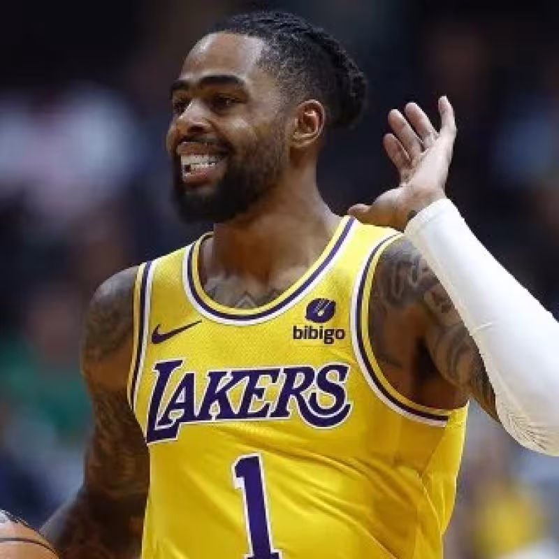 D'Angelo Russell, jugador de Los Angeles Lakers.