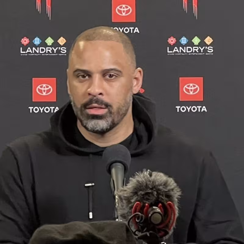 Ime Udoka, entrenador de Houston Rockets.