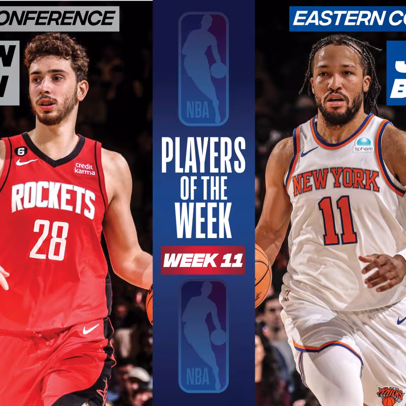 Alperen Sengun y Jalen Brunson, Jugadores de la Semana 11 de la temporada 2023/24 de la NBA
