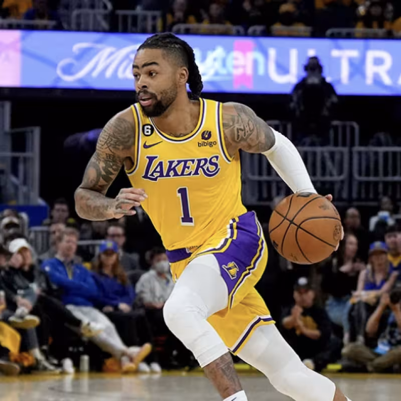 D'Angelo Russell, jugador de Los Angeles Lakers. 