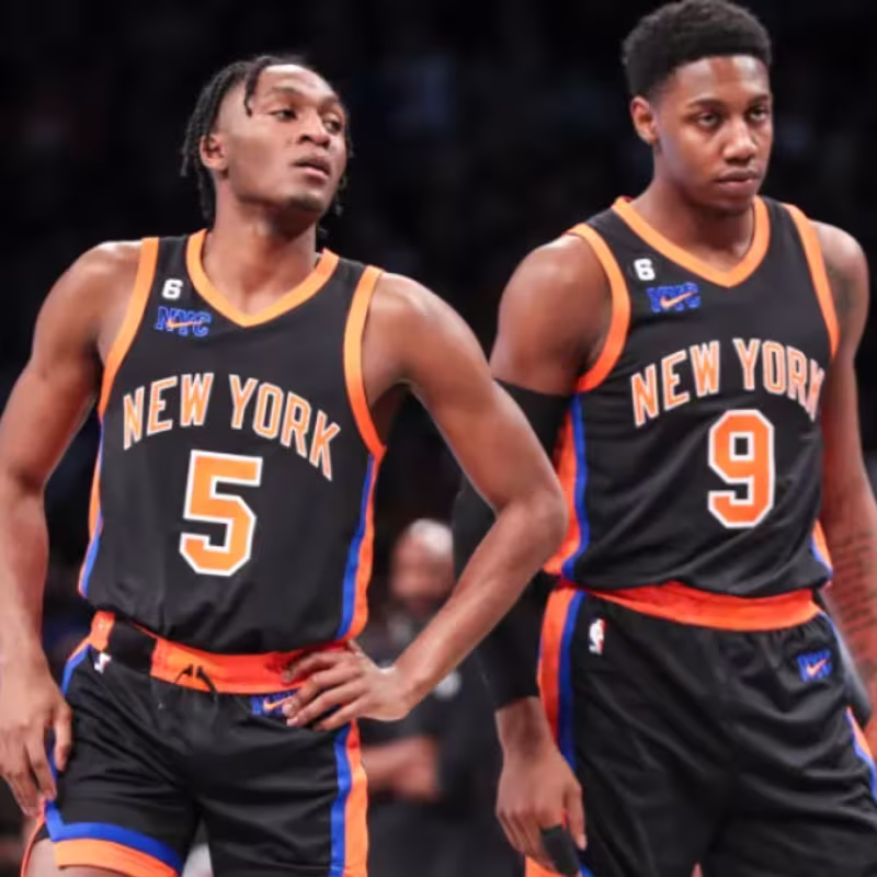 Immanuel Quickley y R.J. Barrett