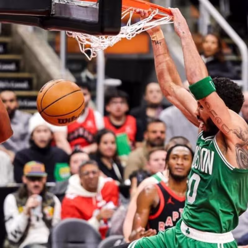 Jayson Tatum, en un partido contra Toronto Raptors