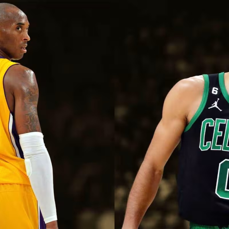 Kobe Bryant y Jayson Tatum