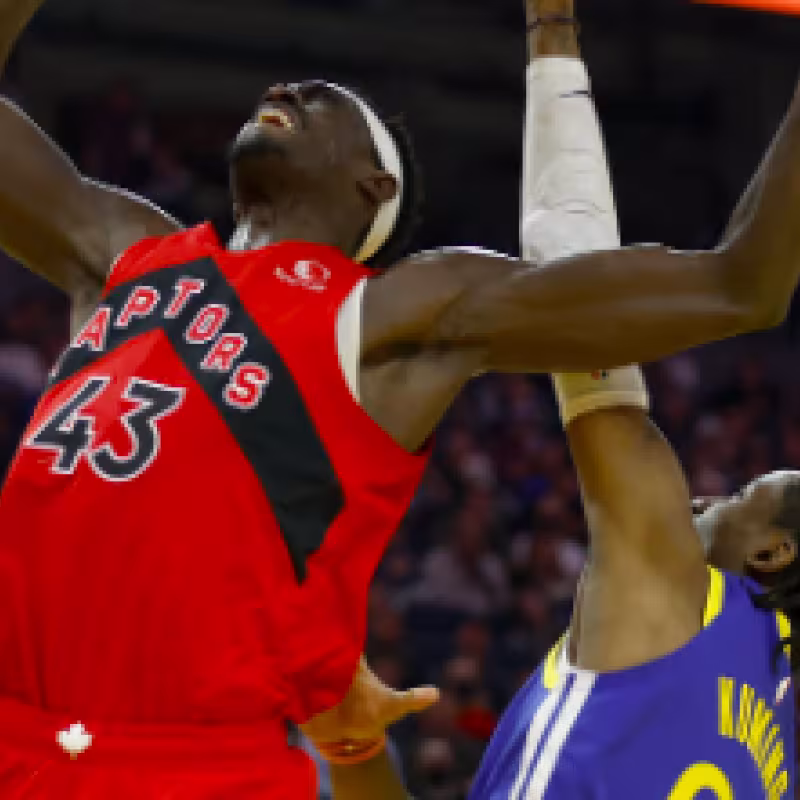 Siakam y Siakam en un Raptors-Warriors. 