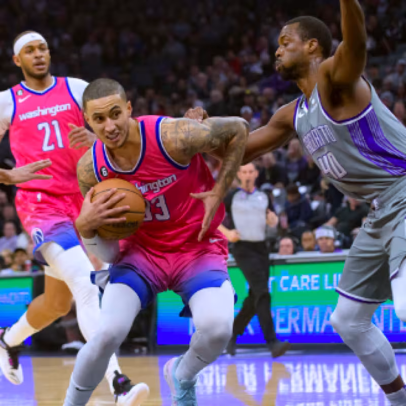 Kyle Kuzma, en un duelo ante Sacramento Kings. 