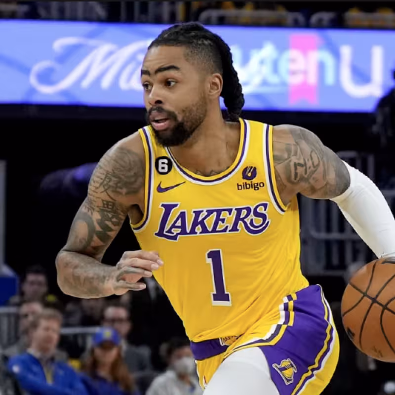 D'Angelo Russell, jugador de Los Angeles Lakers. 