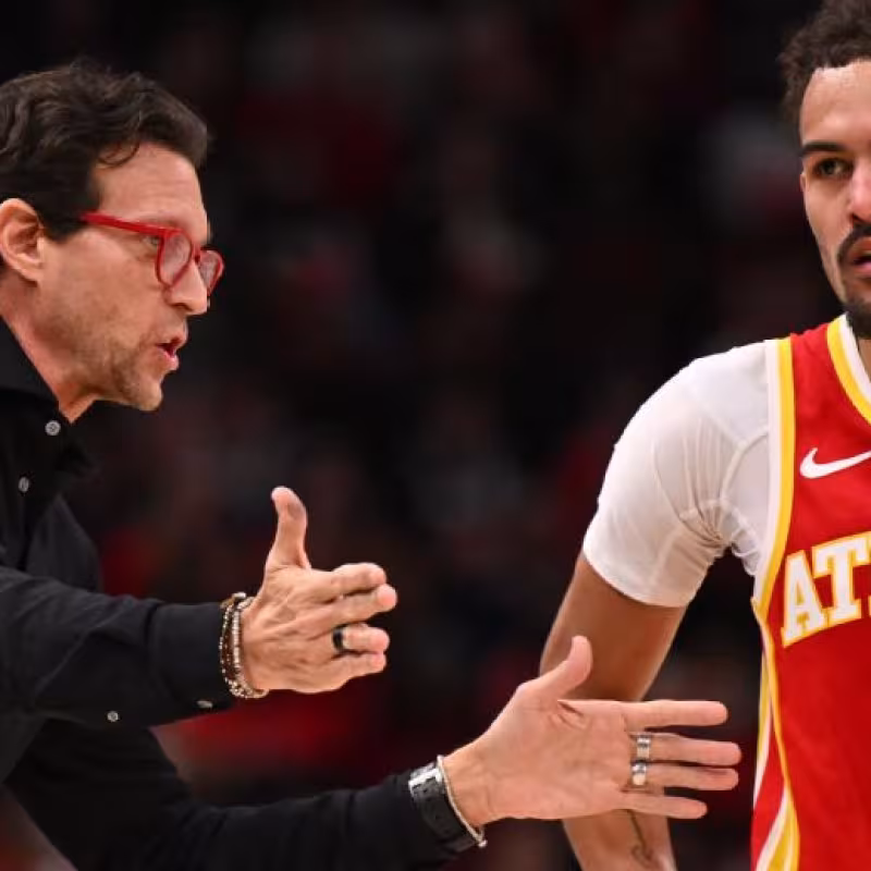 Quin Snyder y Trae Young