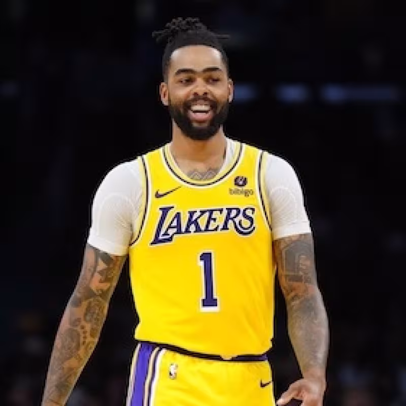 D'Angelo Russell, jugador de Los Angeles Lakers.