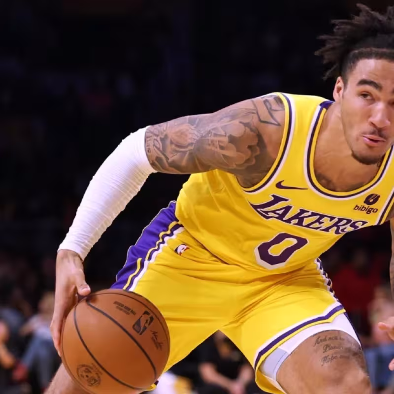 Jalen Hood-Schifino, jugador de Los Angeles Lakers.