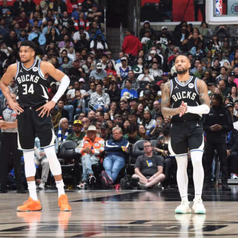 Dupla mágica de Milwaukee Bucks. Foto: gettyimages