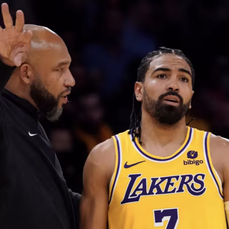 Gabe Vincent, jugador de Los Angeles Lakers. 